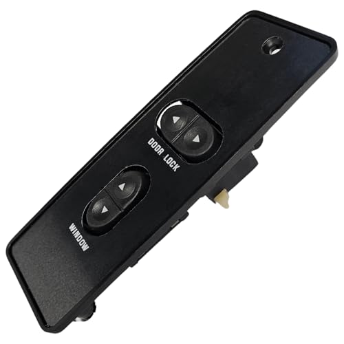 SWITCHDOCTOR Front Passenger Window Switch & Bezel Set for 1987-1993 Ford Mustang (Window, Lock, Full Assembly, Trim, Cover, Panel, Button, Power, Control)