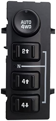 SWITCHDOCTOR 4x4 Transfer Case Switch for 2003-2006 Chevrolet Silverado, Avalanche, Suburban, Tahoe, Sierra, Yukon (With Push Button Shift)