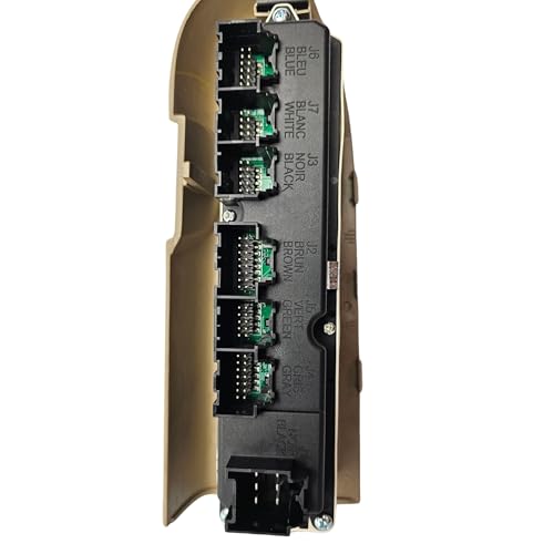 SWITCHDOCTOR Window Master Switch and Tan Bezel Compatible with 2007-2013 Chevrolet Silverado with Power Folding Mirrors (20835553) (Power, Button, Control, Chevy)