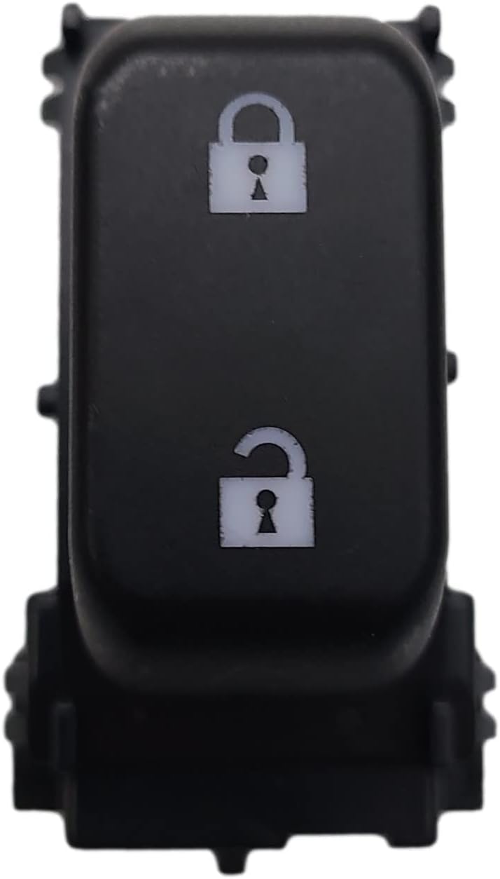 SWITCHDOCTOR Black Push Button 3-Position Door Lock Switch for 2010-2013 Silverado 1500 2500 3500, 2010-2013 Sierra 1500 2500 3500 with Keyless Entry (OFF-NONE-ON)