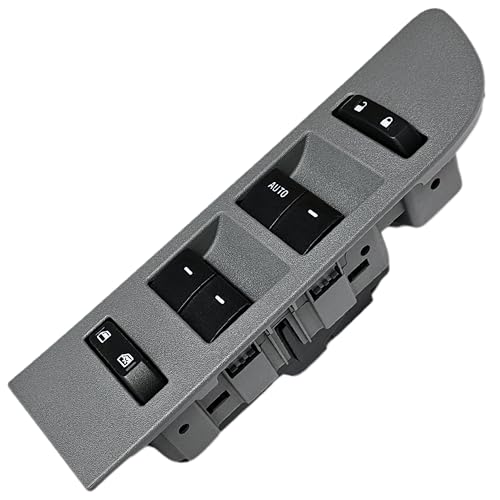 SWITCHDOCTOR Window Master Switch & Gray Bezel for 2009-2010 Ford F-150 F150 (Double Cab, Super Cab, Supercrew, 9L3Z-14529-AE, 9L3Z-14529-AD, Truck, Power, Control, Button)