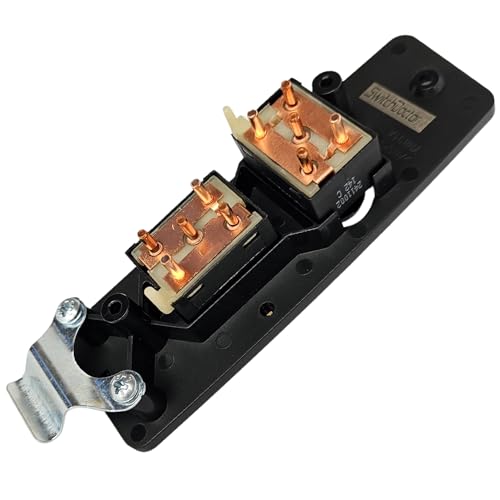 SWITCHDOCTOR Front Passenger Window Switch & Bezel Set for 1987-1993 Ford Mustang (Window, Lock, Full Assembly, Trim, Cover, Panel, Button, Power, Control)