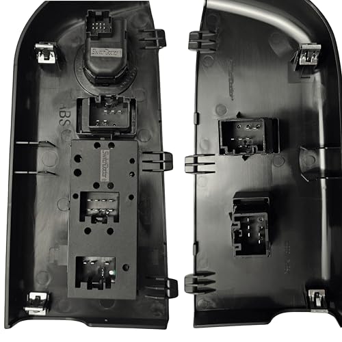 SWITCHDOCTOR Master Window Switch & Front Passenger Black Assembly for 2004, 2005, 2006, 2007, 2008 Ford F-150 F150 (Super Cab, Supercrew Cab, Double Cab, Full Assembly)
