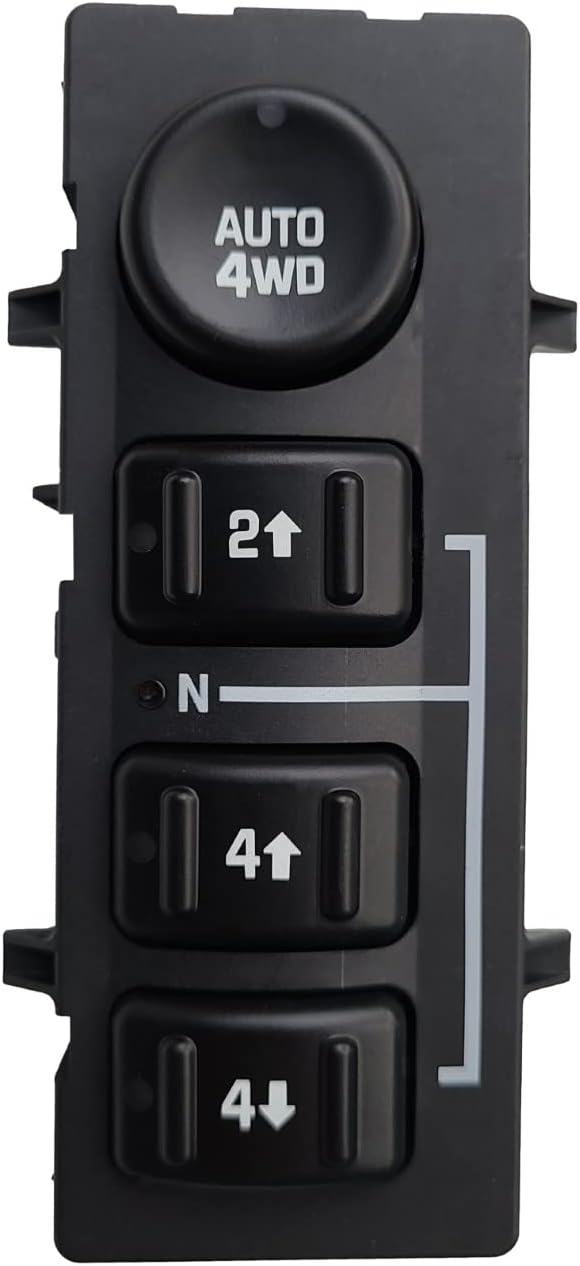 SWITCHDOCTOR 4x4 Transfer Case Switch for 2003-2006 Chevrolet Silverado, Avalanche, Suburban, Tahoe, Sierra, Yukon (With Push Button Shift)