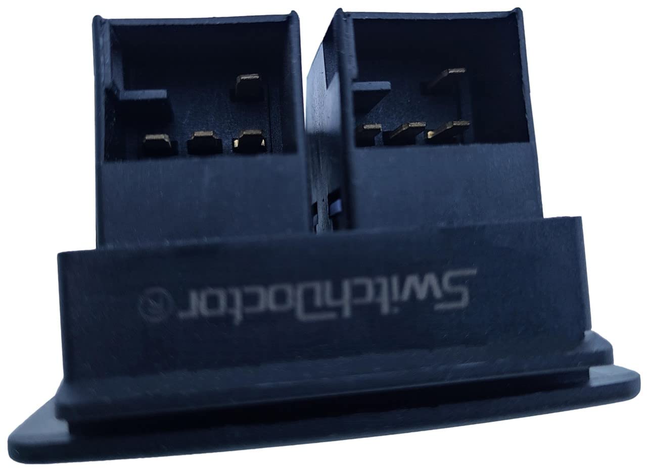 SWITCHDOCTOR Window Master Switch and Front Passenger Set Compatible with 1998-2007 Volkswagen Beetle (1C0959527)