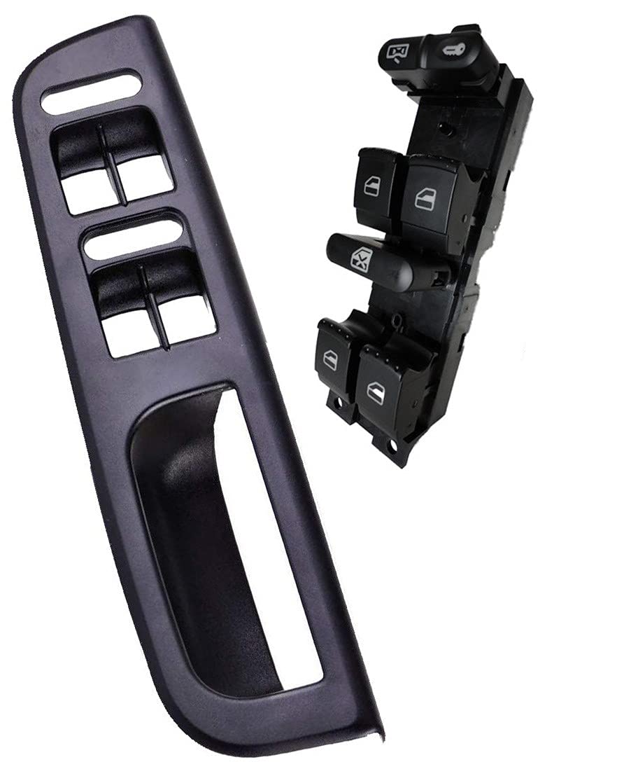SWITCHDOCTOR Window Master Switch and Black Bezel Set for 1999-2005 Volkswagen Jetta
