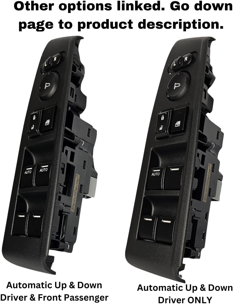 SWITCHDOCTOR Window Master Switch and Bezel for 2008-2012 Honda Accord Sedan EX, EX-L, LX-P, SE, Crosstour
