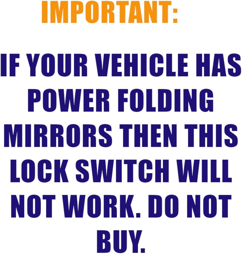 SWITCHDOCTOR Lock Switch for 2007-2013 Chevrolet Silverado 1500 2500 3500 and GMC Sierra 1500 2500 3500, 2009-2016 Traverse, 2009-2011 HHR