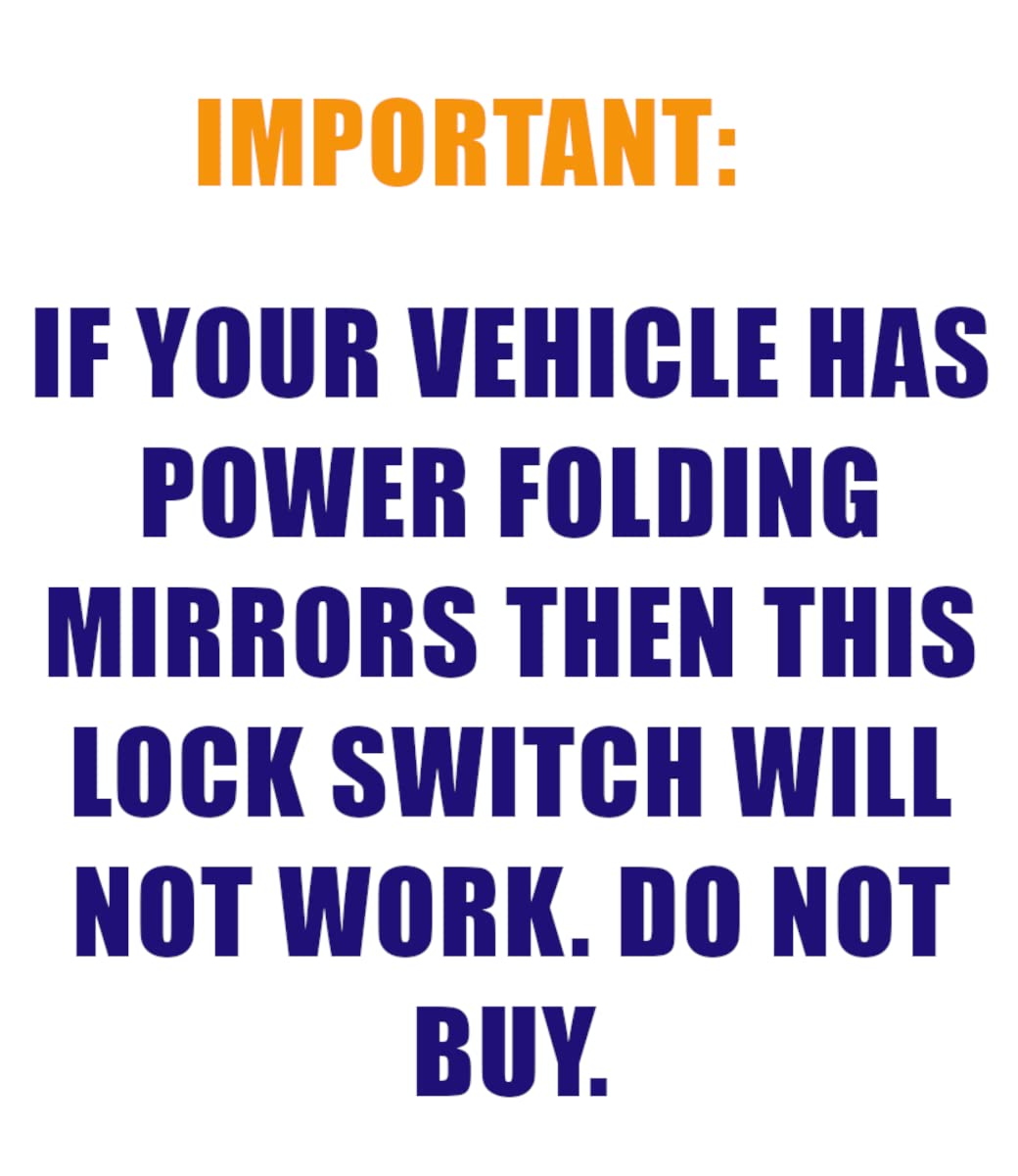 SWITCHDOCTOR Lock Switch compatible with 2007-2013 Chevrolet Silverado 1500 2500 3500 and GMC Sierra 1500 2500 3500, 2009-2016 Traverse, 2009-2011 HHR