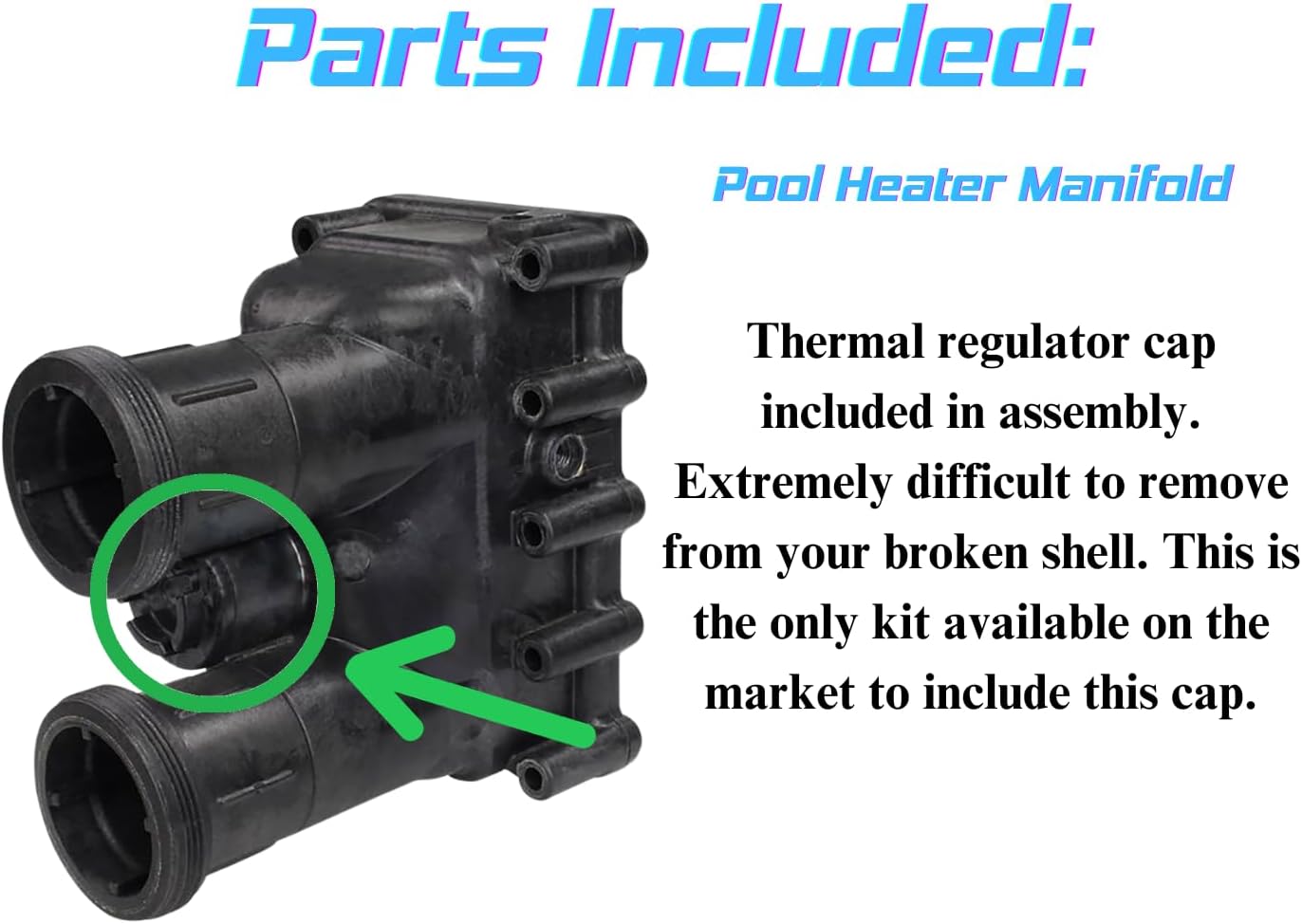 SWITCHDOCTOR Pool Heater Manifold Assembly Kit for Pentair MasterTemp 175, 200, 250, 300, 400 Sta-Rite Max-e-Therm SR200, SR333, SR400 77707-0205 77707-0206 77707-0014 77707-0015 77707-0016
