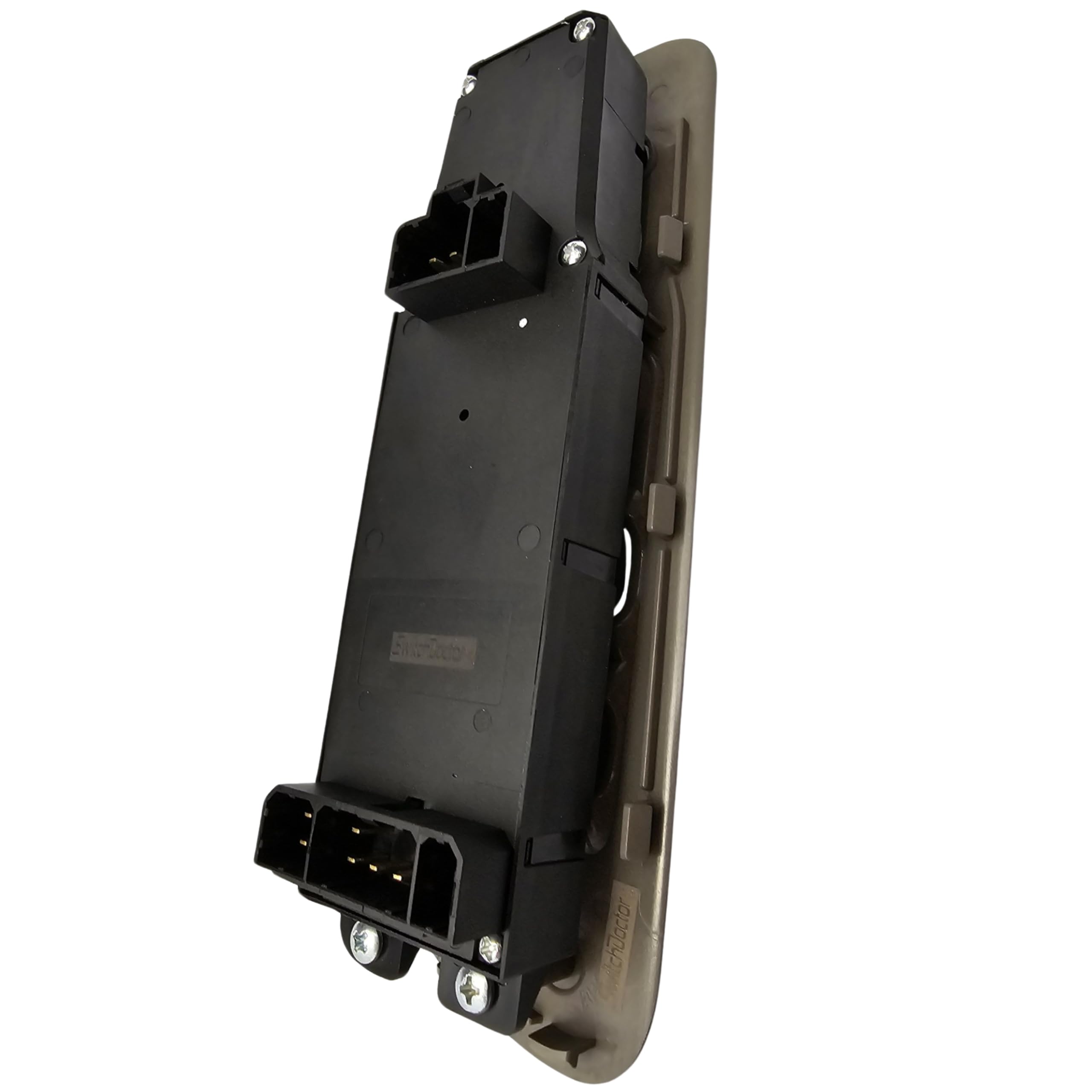 SWITCHDOCTOR Fully Assembled Window Switch & Tan Bezel Set for 2002-2008 Dodge Ram (68171680AA, 56049805AB, 56049805AA, 56045334AE, Quad Cab, Crew, Khaki/Taupe/Tan/Light Gray)
