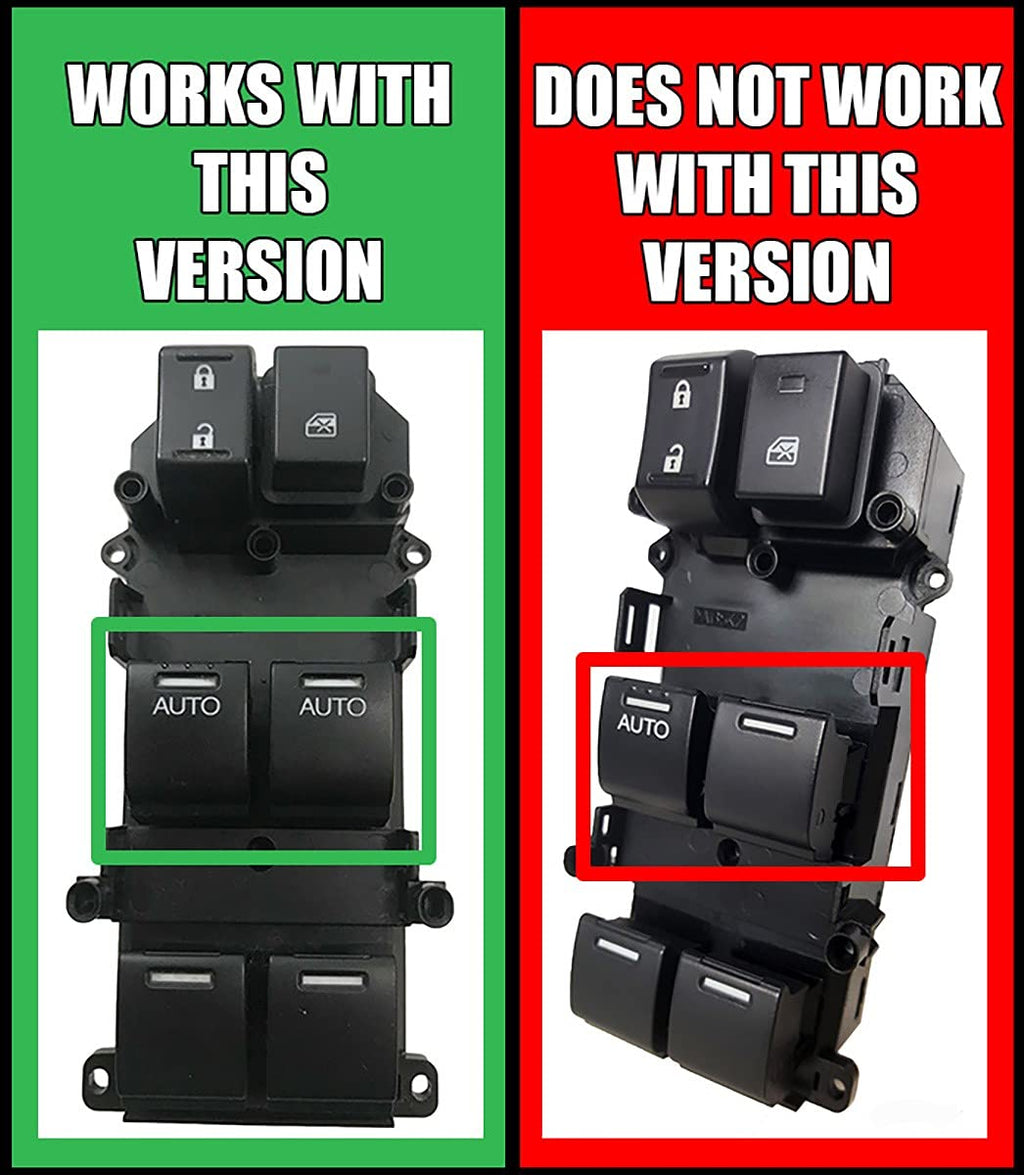 SWITCHDOCTOR Window Master Switch Compatible with 2008-2012 Honda Accord EX, EXL, EX-L (35750-TA0-A32, Power, Control, Button)