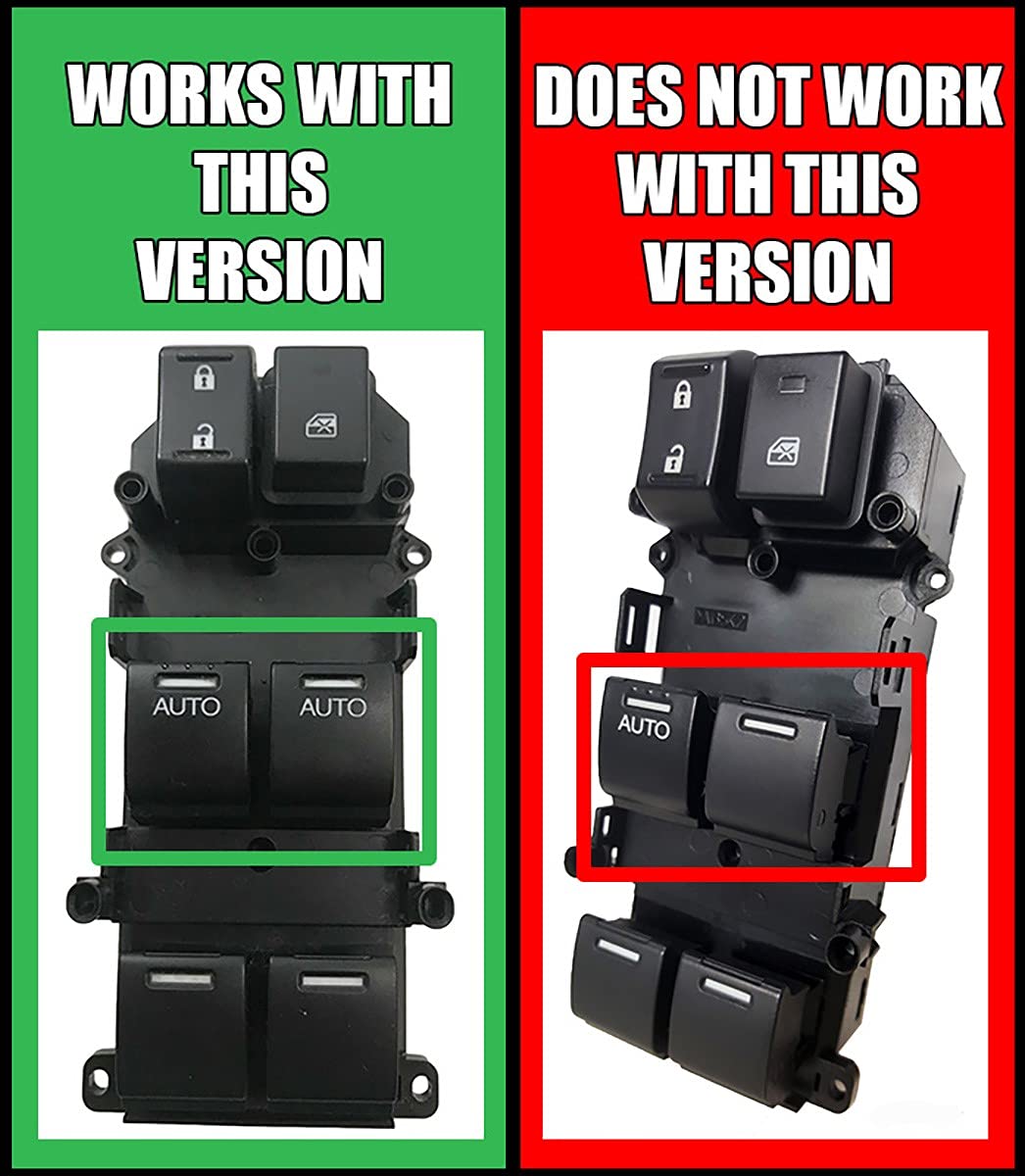 SWITCHDOCTOR Window Master Switch Compatible with 2008-2012 Honda Accord EX, EXL, EX-L (35750-TA0-A32, Power, Control, Button)
