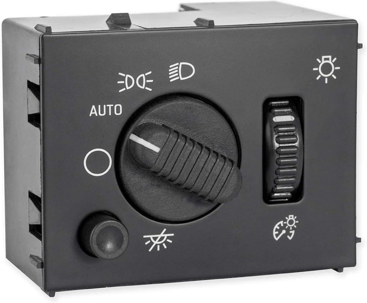 SWITCHDOCTOR Headlight Dimmer Switch for 2003-2007 Chevrolet Silverado, Sierra, Hummer H2, 2003-2006 Suburban, Tahoe, Avalanche, Yukon, Escalade (White,19381535,15194803)