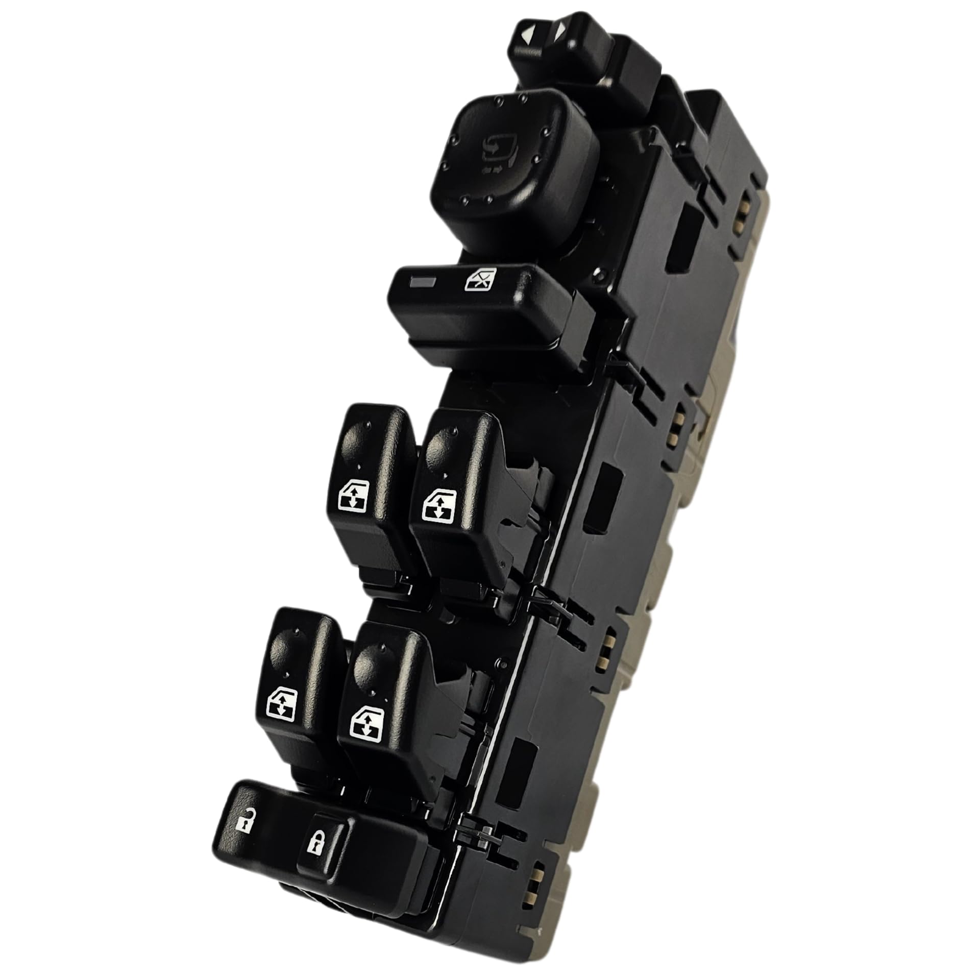 SWITCHDOCTOR Window Master Switch & Dark Gray Bezel for 2003-2006 GMC Sierra, Chevrolet Silverado, Suburban, Tahoe, Yukon, Avalanche (Dark Pewter, Crew Cab,15883319, 15883320, 15883321,15883323)