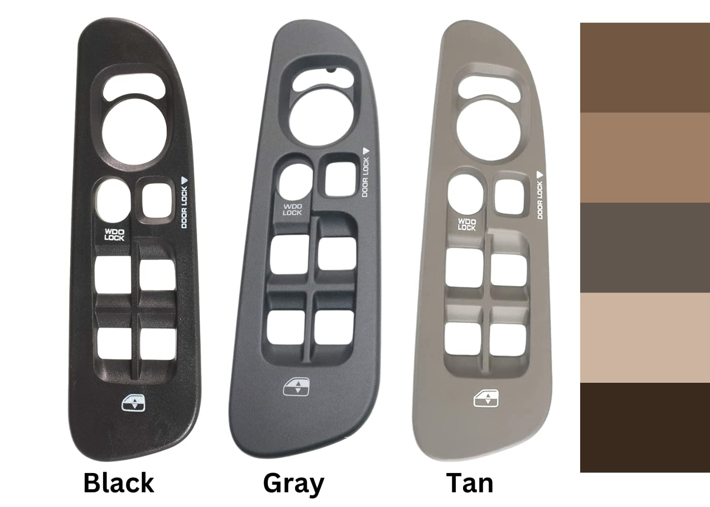 SWITCHDOCTOR Medium Slate (Gray) Bezel Compatible with 2002-2009 Dodge Ram (4 Door)