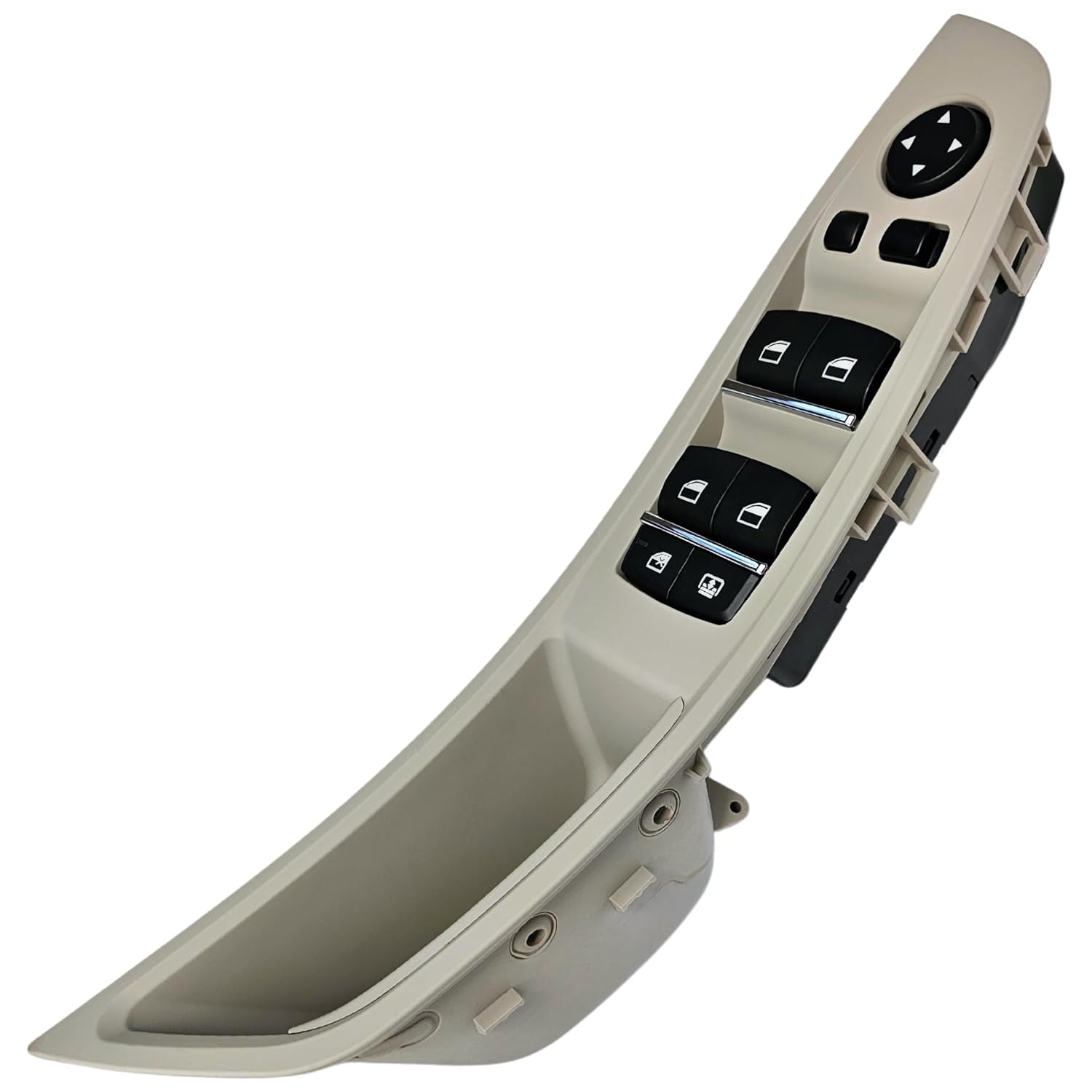 SWITCHDOCTOR Window Master Switch and Bezel for 2010-2016 BMW 5 Series 520i 523i 525i 528i 530i 535i, F10 F11 F18 (61319179907, Power, Control, Button) (2010-2016, Gray)