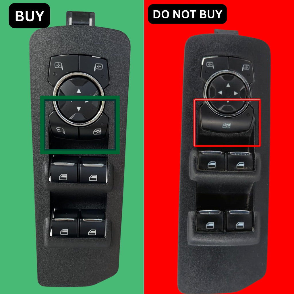 SWITCHDOCTOR Window Master Switch compatible with 2015-2020 F-150 (With Power Folding Mirrors)