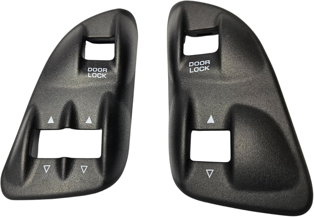 SWITCHDOCTOR Window Master Switch Bezel and Front Passenger Bezel Set for 1994-2002 Dodge Ram, 1997-2000 Dakota (Regular Cab, Club Cab, Single Cab)