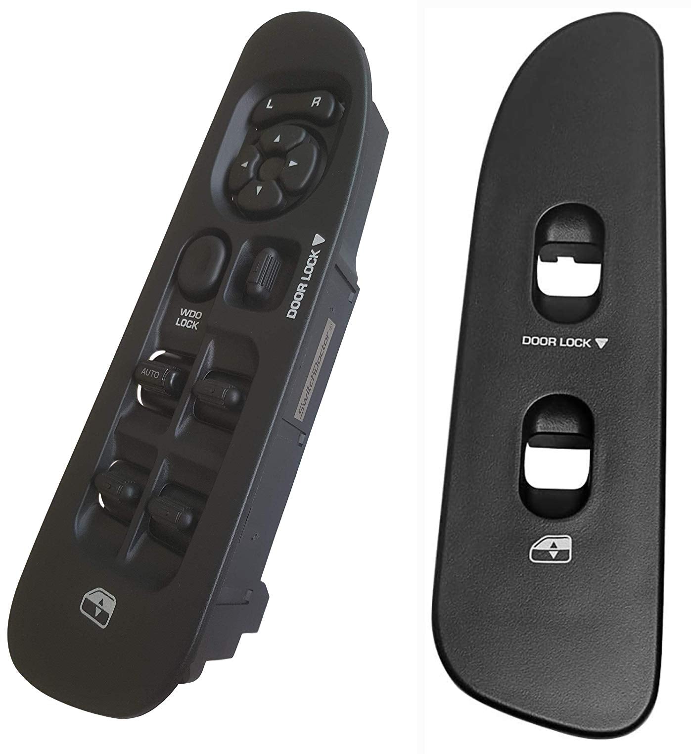 SWITCHDOCTOR Fully Assembled Window Master Switch & Black Bezels Set for 2002-2008 Dodge Ram 1500 2500
