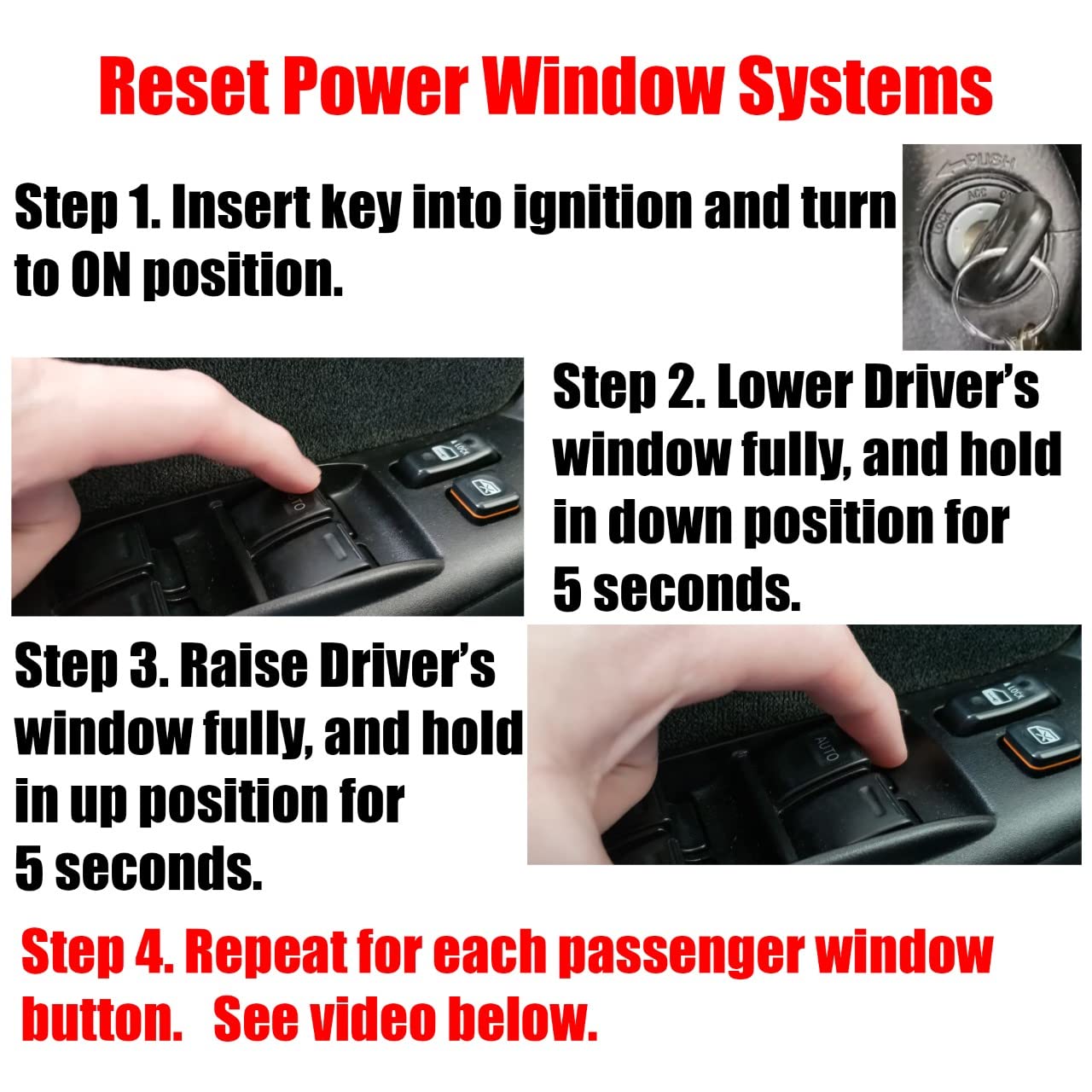 SWITCHDOCTOR Window Master Switch & Bezel Set compatible with 2010-2013 Toyota Tundra (74232-0C100) (Toyo, Control, Power)
