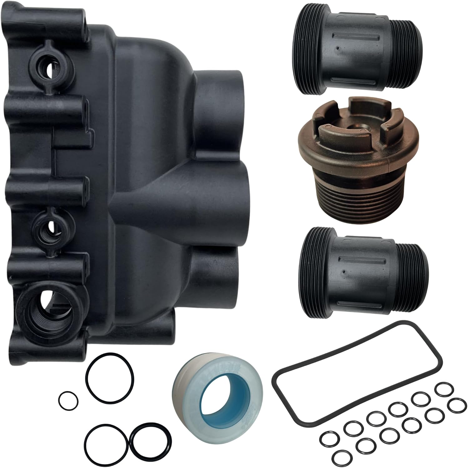 SWITCHDOCTOR Pool Heater Manifold Assembly Kit with O-Rings for Pentair MasterTemp 175, 200, 250, 300, 400 Sta-Rite Max-e-Therm SR200, SR333, SR400 77707-0205, 77707-0206 77707-0014 77707-0015