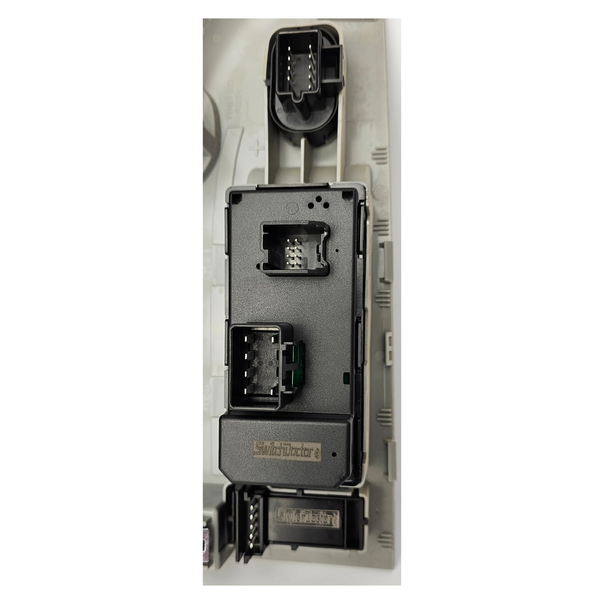 SWITCHDOCTOR Window Switch Master Switch, Gray Bezel, Lock, & Mirror for 2007-2009 Chevrolet Silverado & GMC Sierra (20945129, Crew, Extended Cab Pickup, Chevy, Power, Button, Control)