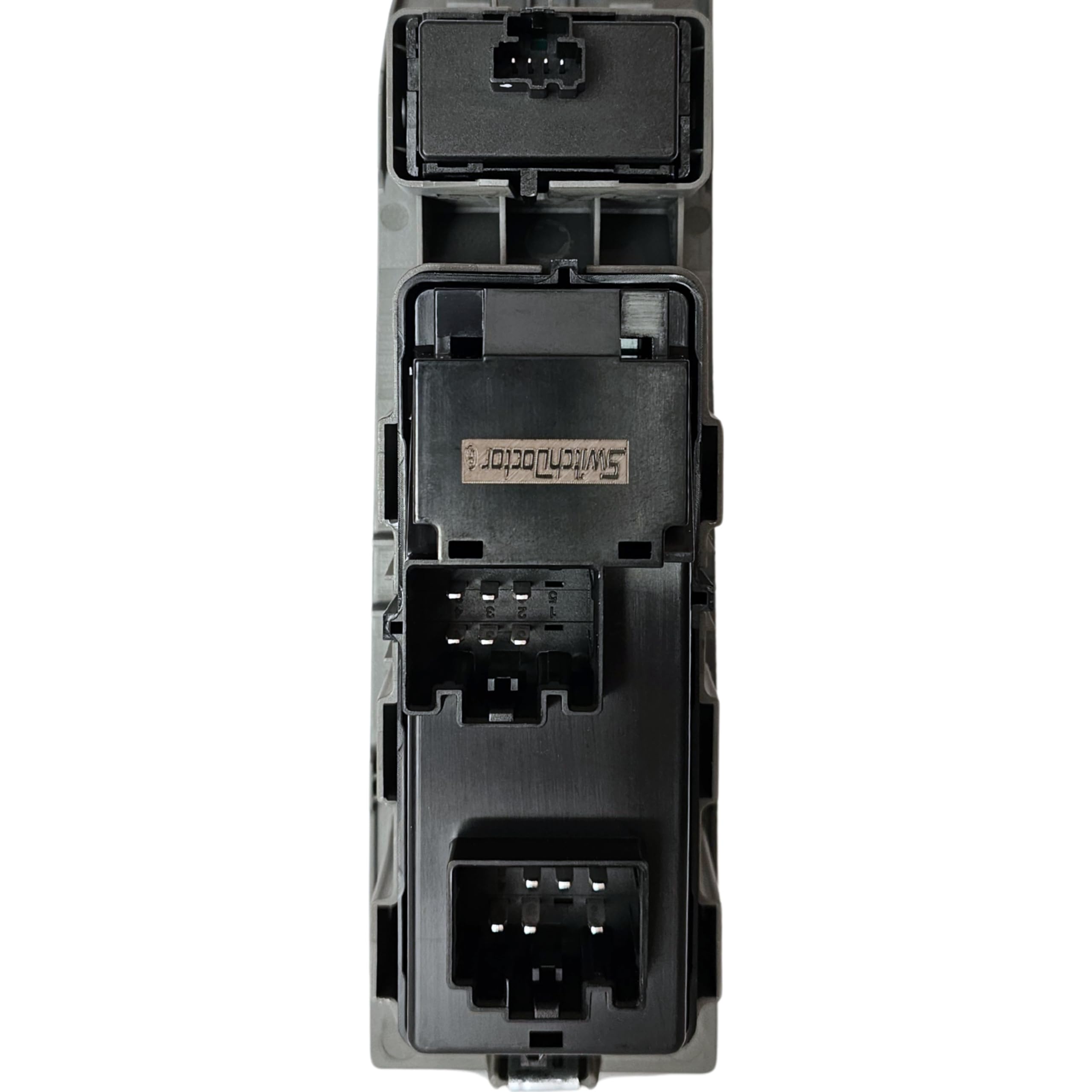 SWITCHDOCTOR Window Master Switch & Gray Bezel Assembly for 2009, 2010 Ford F-150 F150 (Double Cab, Crew, Full Assembly)