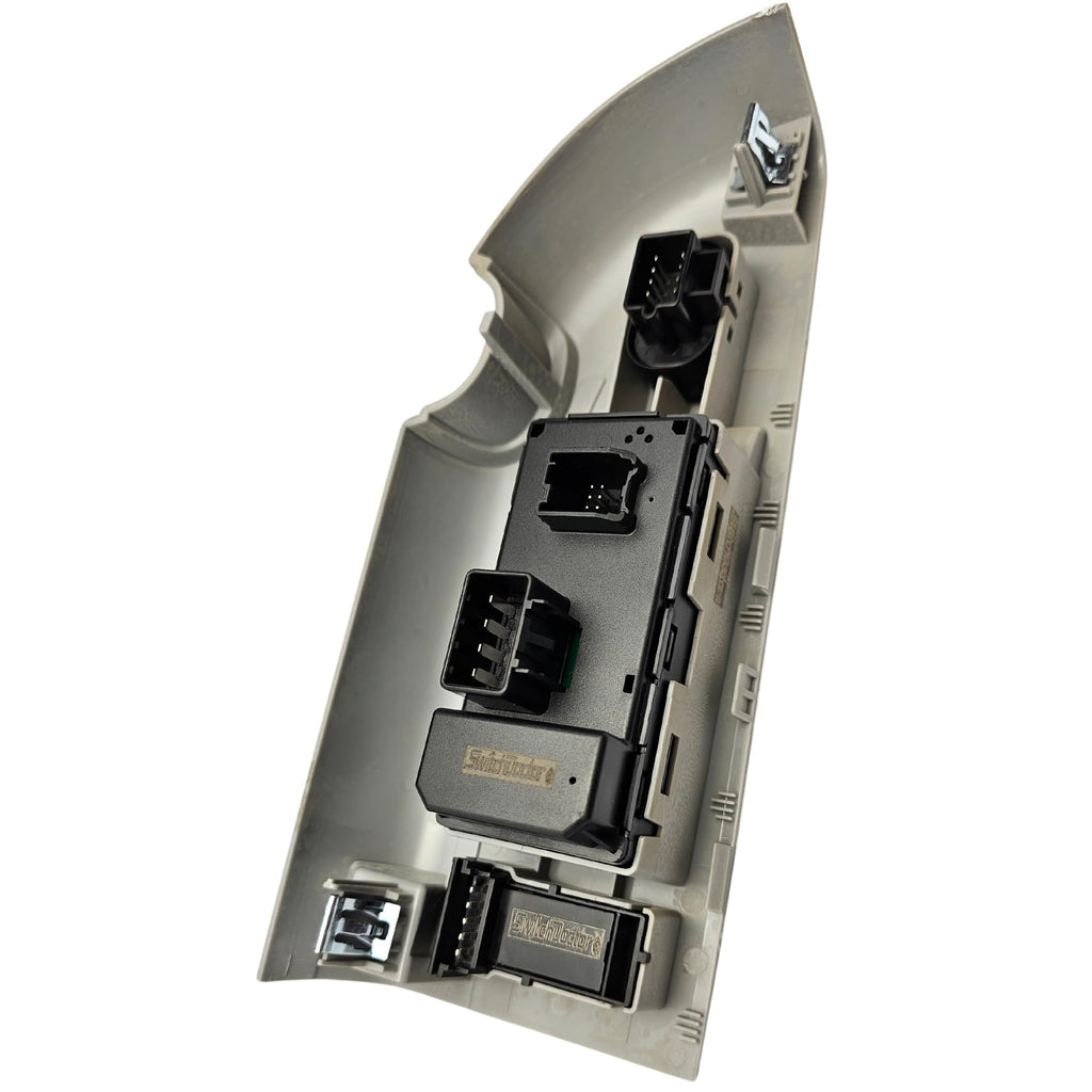 SWITCHDOCTOR Window Switch Master Switch, Gray Bezel, Lock, & Mirror for 2007-2009 Chevrolet Silverado & GMC Sierra (20945129, Crew, Extended Cab Pickup, Chevy, Power, Button, Control)