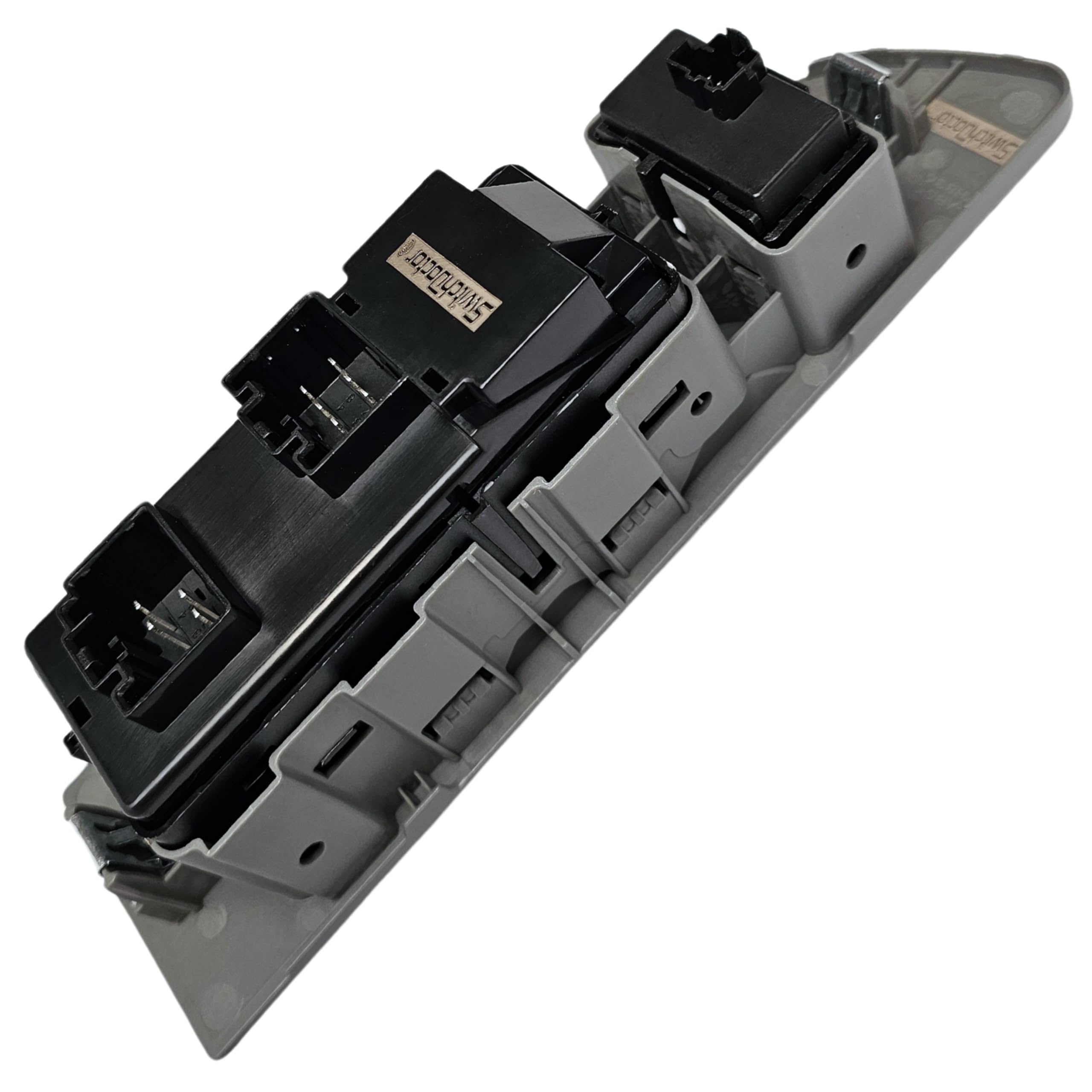 SWITCHDOCTOR Window Master Switch & Gray Bezel Assembly for 2009, 2010 Ford F-150 F150 (Double Cab, Crew, Full Assembly)