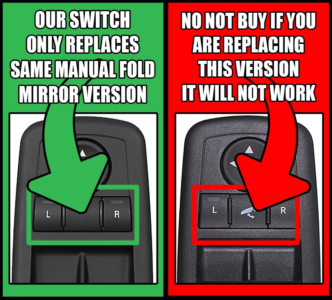 SWITCHDOCTOR Replacement for Window Master Switch for 2011-2013 Grand Cherokee (Pin Check Required)
