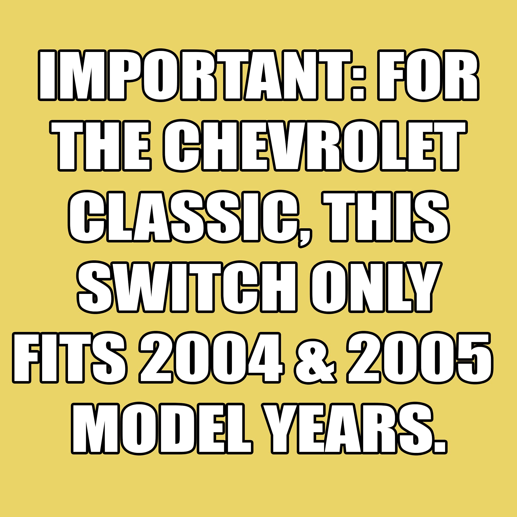 SWITCHDOCTOR Window Master Switch Compatible with 2004-2007 Malibu Classic