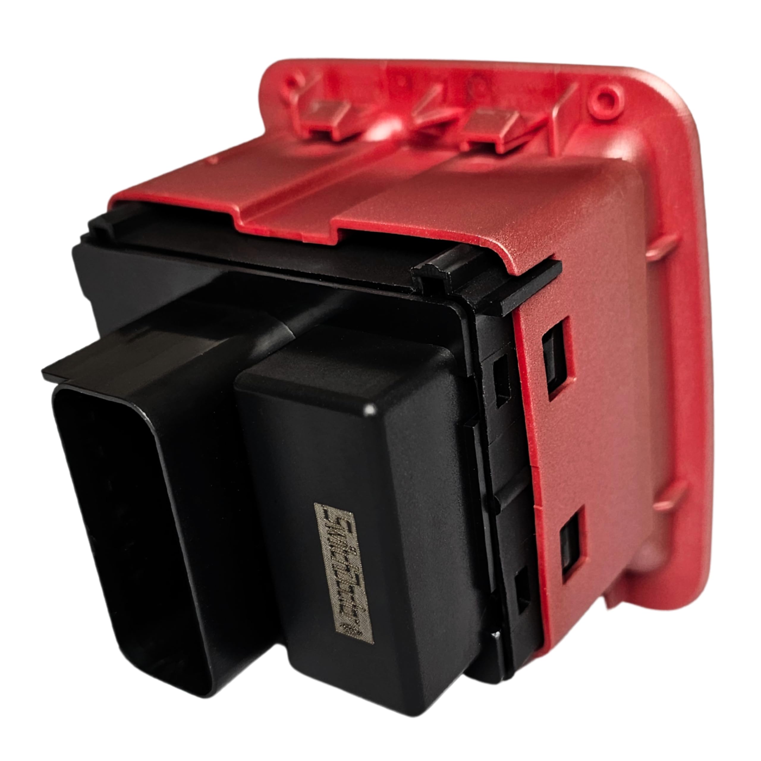 SWITCHDOCTOR Window Master Switch & Rubic Red Bezel Set for 2011-2017 Jeep Wrangler (68156217AC) (Full Assembly)