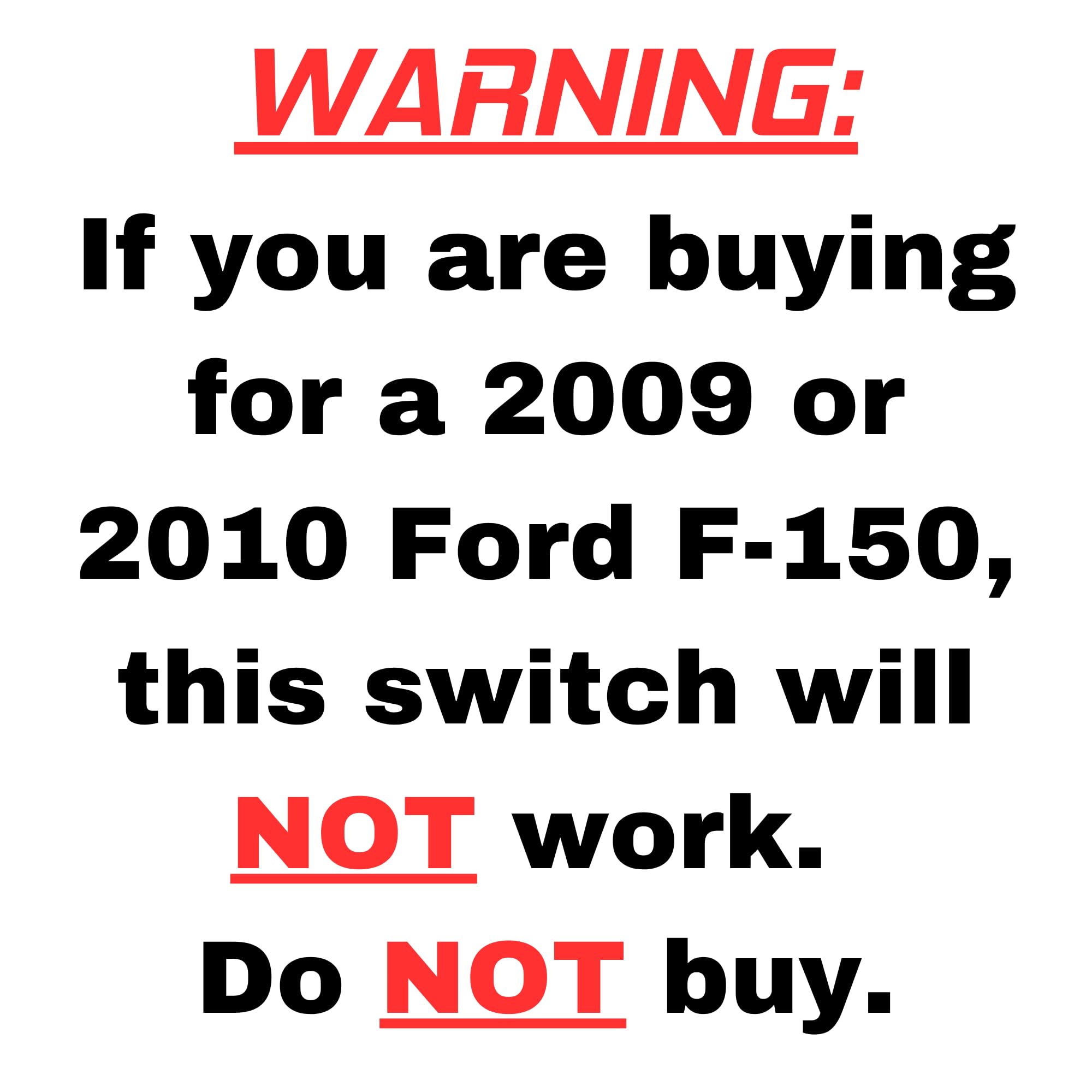 SWITCHDOCTOR Window Master Switch & Black Bezel Assembly for 2011, 2012, 2013, 2014 Ford F-150 F150 (Double Cab, Crew)