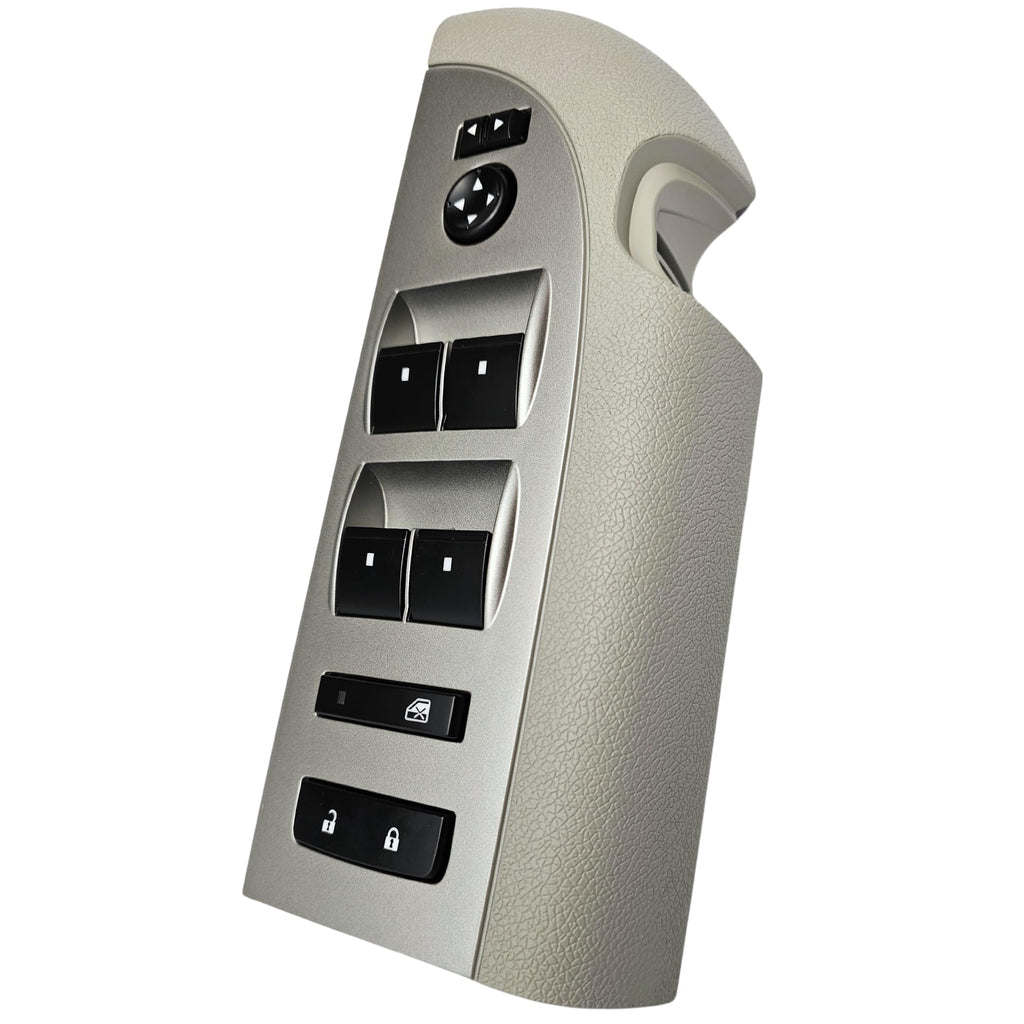 SWITCHDOCTOR Window Switch Master Switch, Gray Bezel, Lock, & Mirror for 2007-2009 Chevrolet Silverado & GMC Sierra (20945129, Crew, Extended Cab Pickup, Chevy, Power, Button, Control)