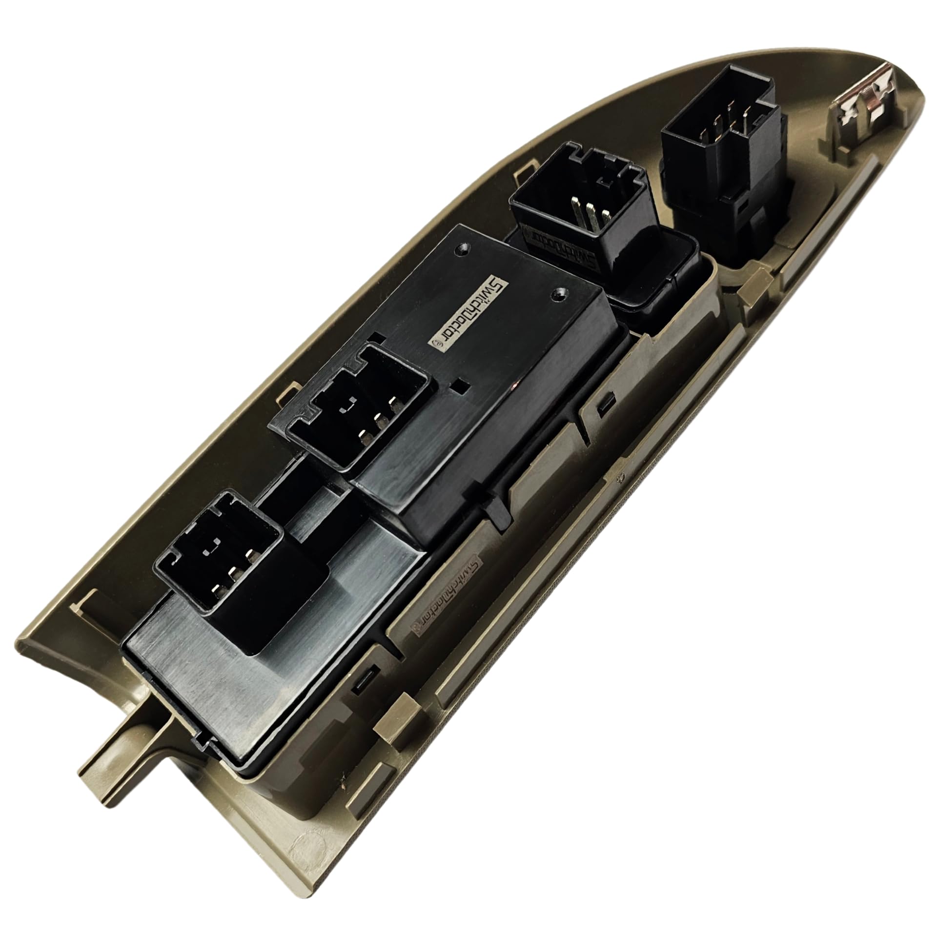 SWITCHDOCTOR Window Master Switch & Tan Bezel Set for 2002-2003 Ford F-150 (Super Cab, Supercrew, Double Cab, Lock, Mirror)