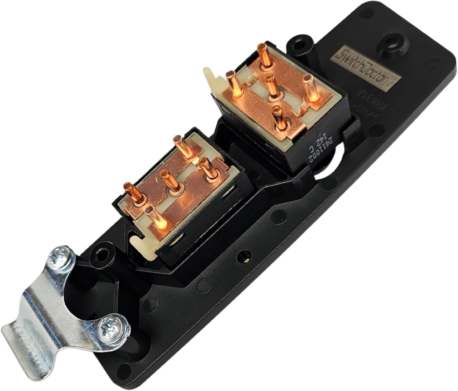 SWITCHDOCTOR Front Passenger Window Switch & Bezel Set for 1987-1993 Ford Mustang (Window, Lock, Full Assembly, Trim, Cover, Panel, Button, Power, Control)