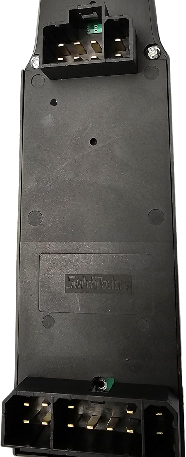 SWITCHDOCTOR Fully Assembled Window Master Switch & Gray Bezel Set for 2002-2008 Dodge Ram (Quad Cab, Crew, 68171680AA, 56049805AB, 56049805AA, 56045334AE, Medium Slate Gray)