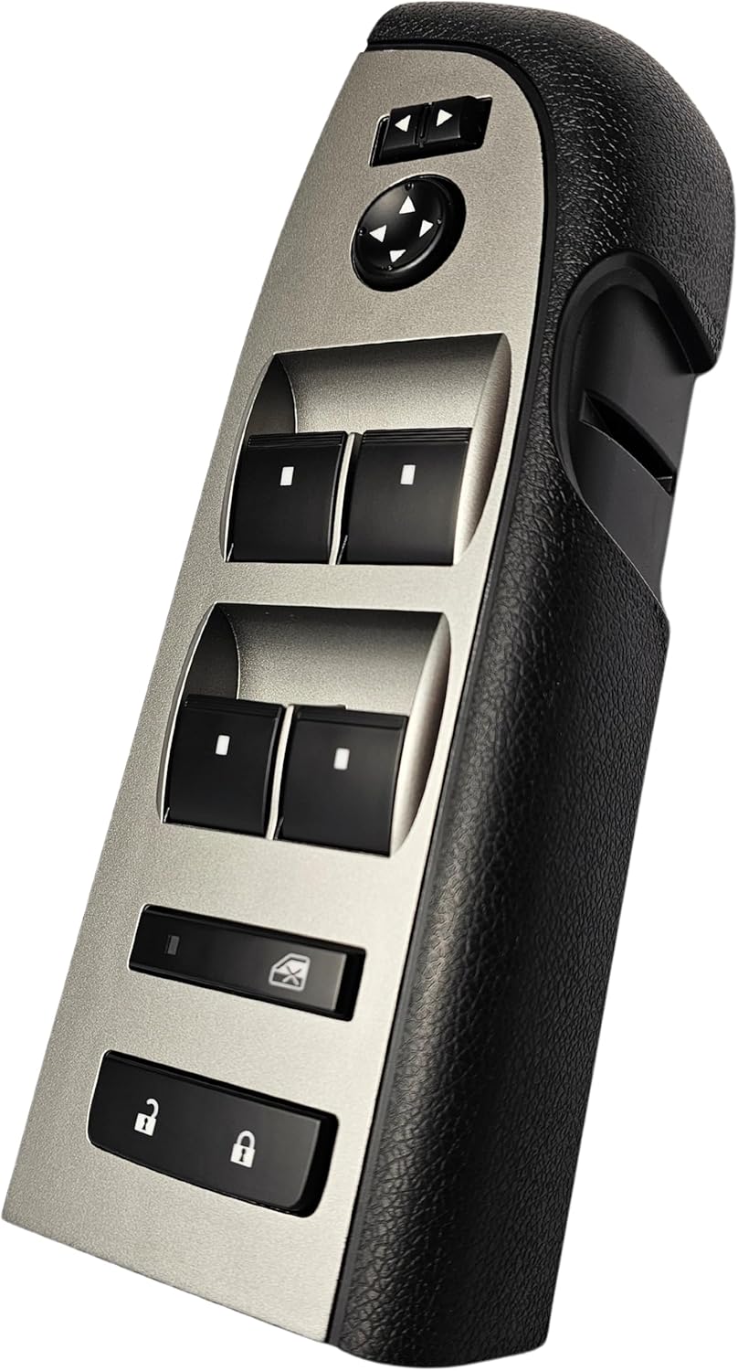 SWITCHDOCTOR Window Master Switch Assembly for 2010, 2011, 2012, 2013 Silverado & GMC Sierra (Without Power Folding Mirrors, Crew, Extended Cab, Full Assembly, Control)