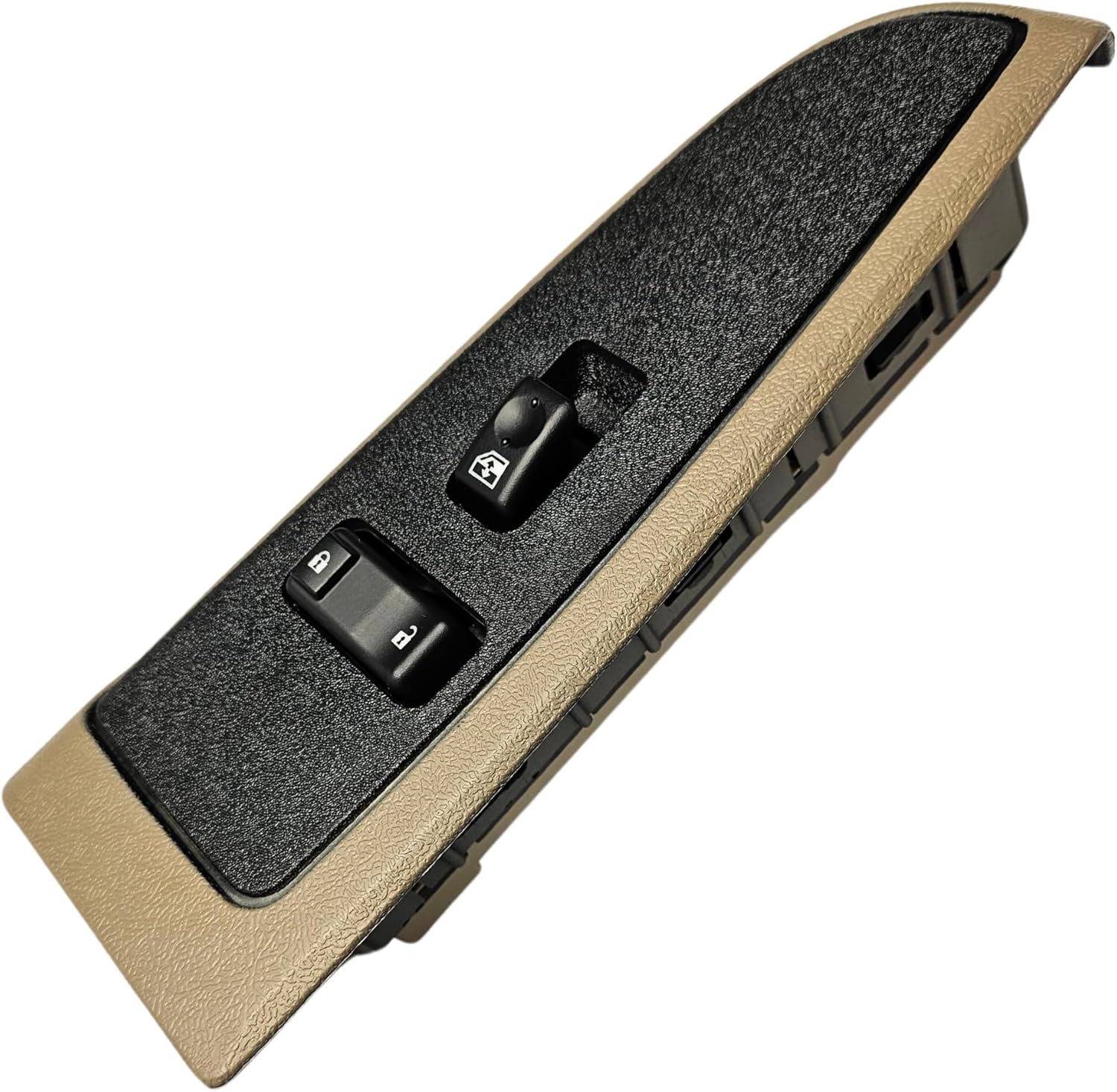 SWITCHDOCTOR Front Passenger Window Switch & Tan Bezel for 2003-2006 Silverado, Sierra, & Avalanche (19115820, Neutral, Chevy, Power, Button, Control, Standard Cab Pickup, Crew Cab, Truck)