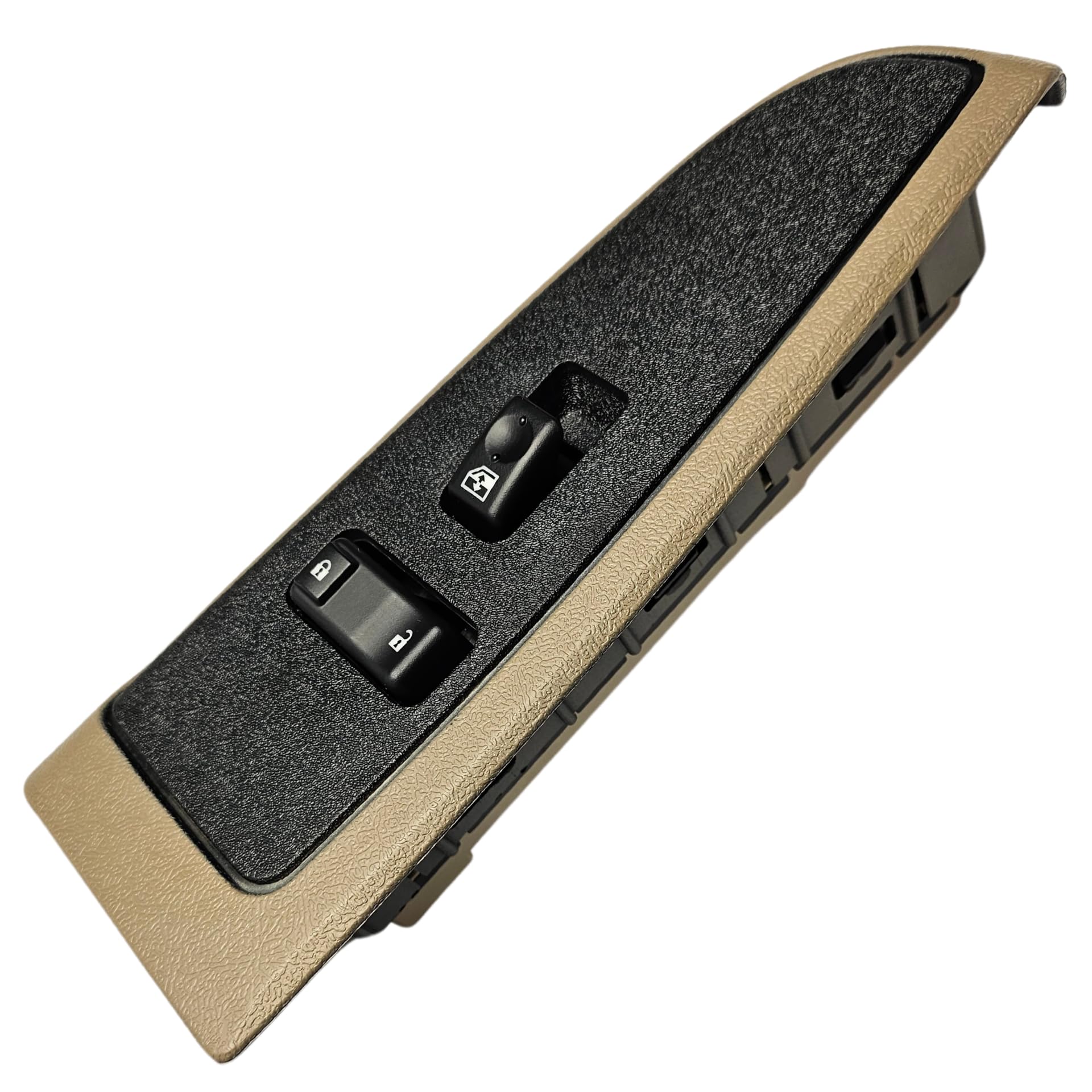 SWITCHDOCTOR Front Passenger Window Switch & Tan Bezel for 2003-2006 Silverado, Sierra, & Avalanche (19115820, Neutral, Chevy, Power, Button, Control, Standard Cab Pickup, Crew Cab, Truck)