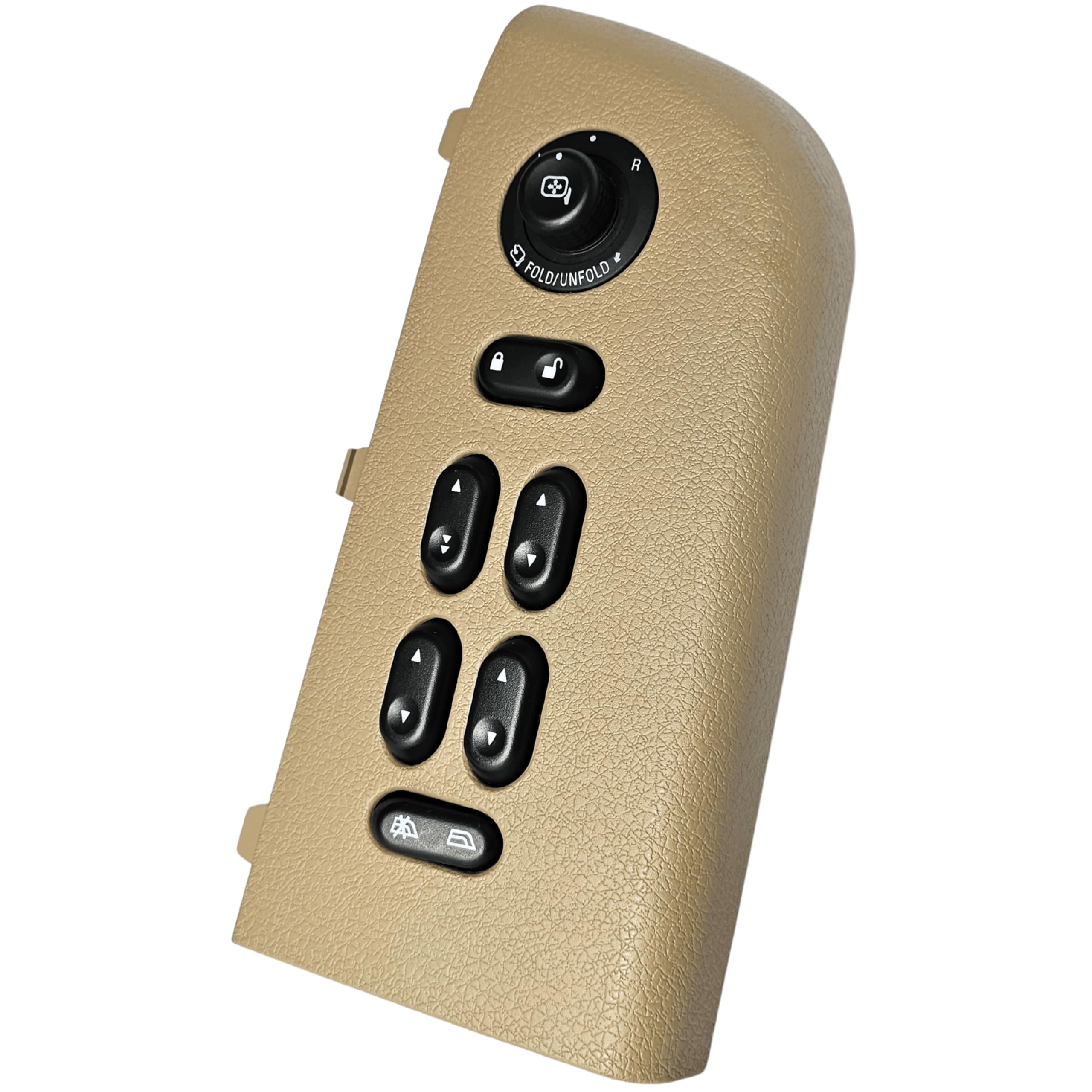 SWITCHDOCTOR Master Window Switch & Front Passenger Tan Assembly for 2004, 2005, 2006, 2007, 2008 Ford F-150 F150 (Super Cab, Supercrew Cab, Double Cab, Full Assembly)