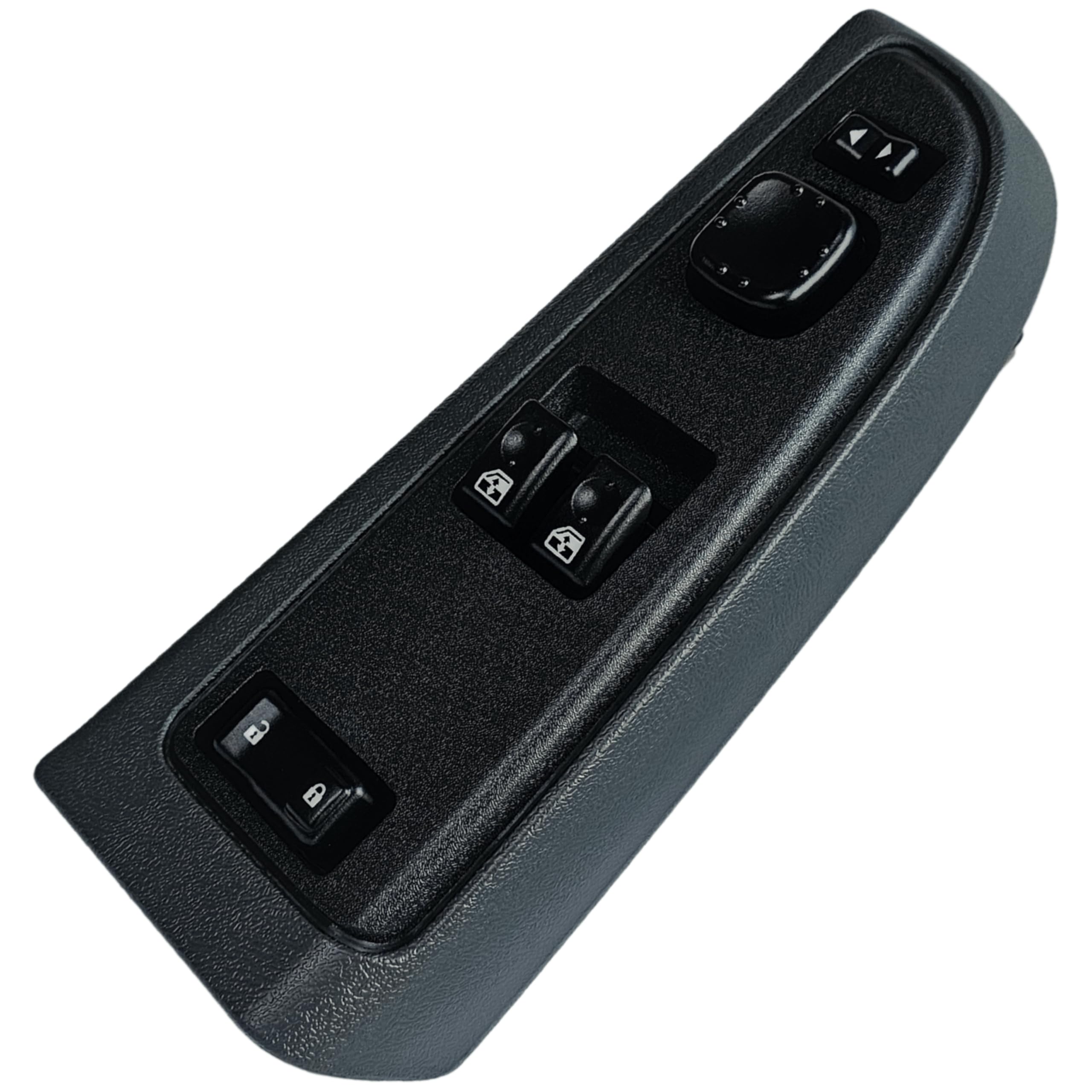 SWITCHDOCTOR Window Master Switch & Dark Gray Bezel Set for 2003-2006 Chevrolet Silverado & GMC Sierra; Avalanche (Truck, Power, Control, Standard Cab Pickup, Dark Pewter, 15883318, 15883322)