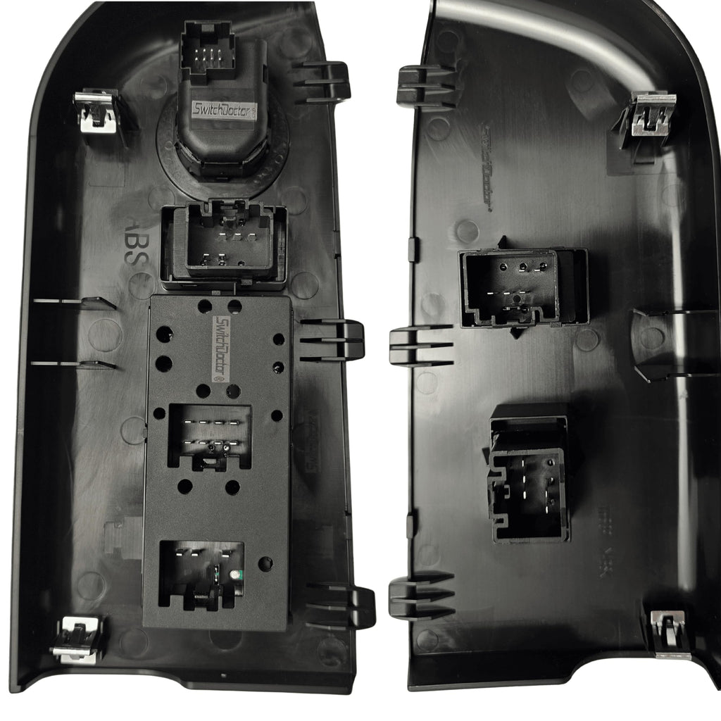 SWITCHDOCTOR Master Window Switch & Front Passenger Black Assembly for 2004, 2005, 2006, 2007, 2008 Ford F-150 F150 (Super Cab, Supercrew Cab, Double Cab, Full Assembly)