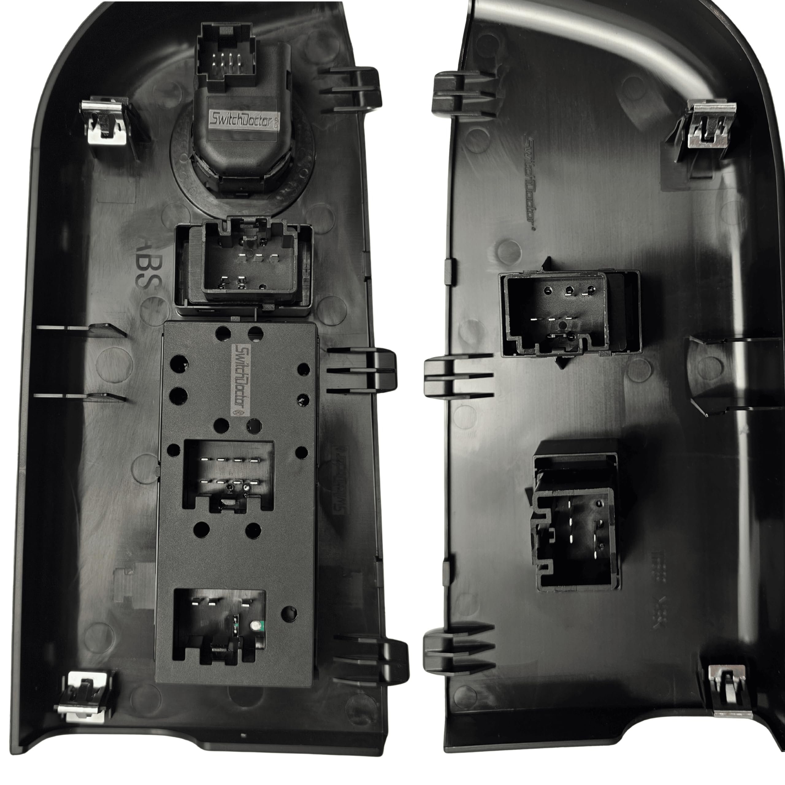 SWITCHDOCTOR Master Window Switch & Front Passenger Black Assembly for 2004, 2005, 2006, 2007, 2008 Ford F-150 F150 (Super Cab, Supercrew Cab, Double Cab, Full Assembly)
