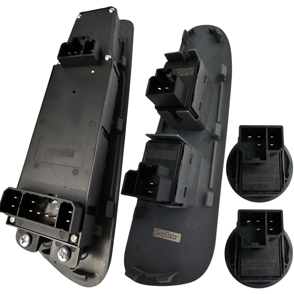 SWITCHDOCTOR Fully Assembled Window Switch Set compatible with 2002-2008 Dodge Ram (Taupe)